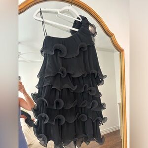 Milly One Shoulder Cocktail Dress